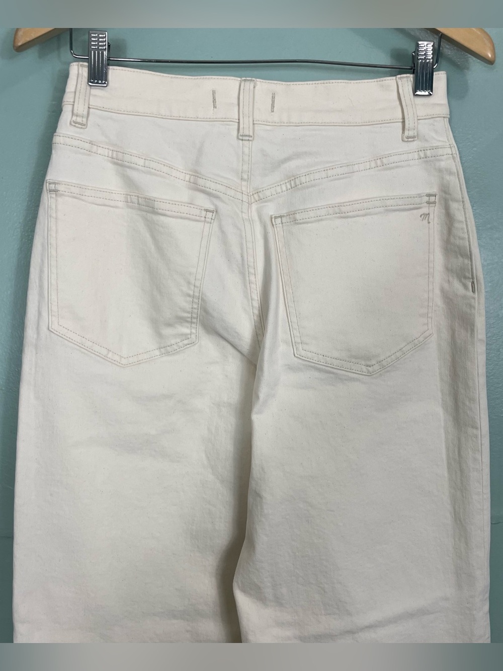 Madewell The Perfect Vintage Wide Leg Jean Vintage Canvas Ivory Women Size 27 - Picture 7 of 11